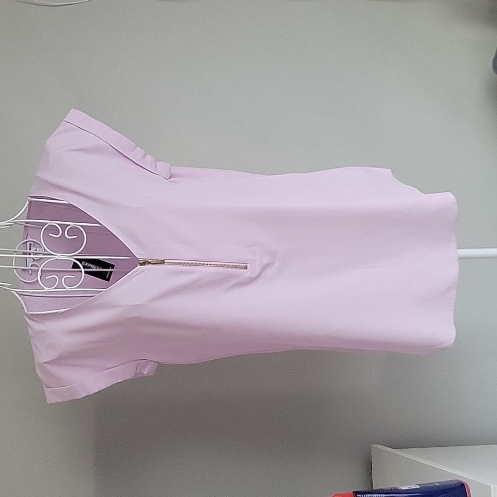 Express purple short sleeve blouse